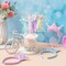 24 Pcs Princess Wands Party Favors Glitter Star Fairy Wands Sequin Princess Crown Headbands for Girls Birthday Party Gifts